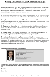 Group Insurance - Cost Containment Tips