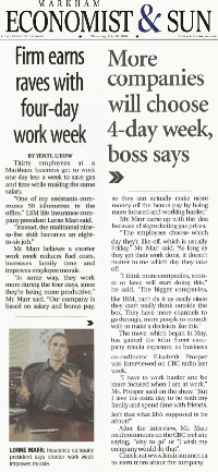 4 day work week raves
