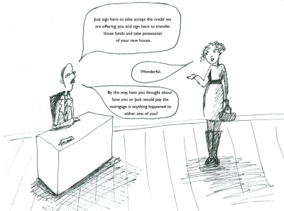 Mortgage Life Insurance cartoon 02