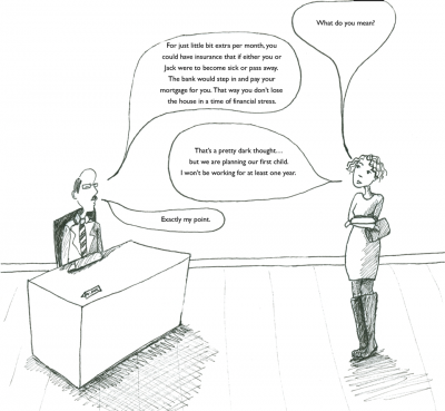 Mortgage Life Insurance cartoon 03