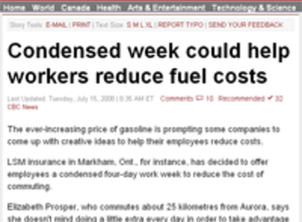Our four-day work week campaign to reduce commuting gas costs gains media exposure